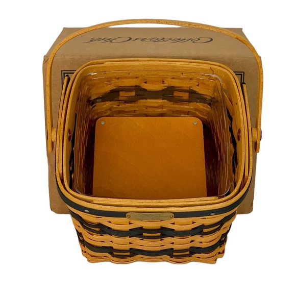 Longaberger 1999 J.W. Collection Miniature Mini Two-Pie Basket Combo - Picture 3 of 16